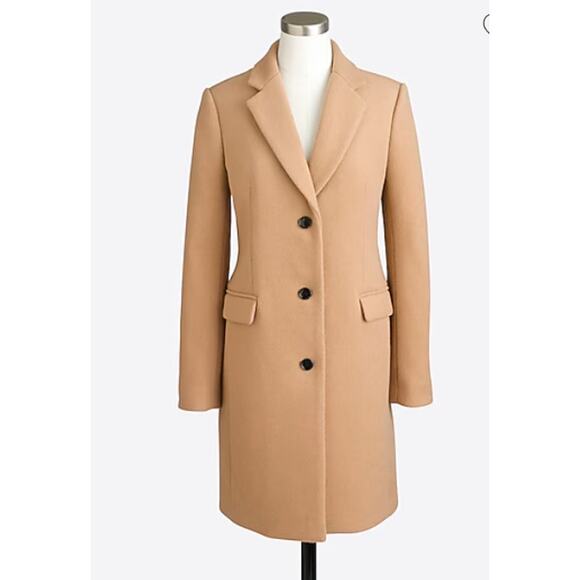 J.Crew Wool Top Trench Coat - Picture 1 of 6